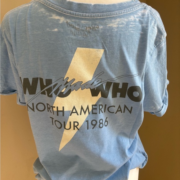 2 left. AC/DC 1986 Burnout Tee - Picture 4 of 6